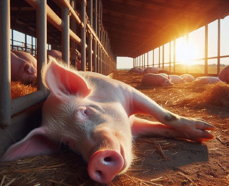 豬隻面對熱緊迫的行為與生理變化