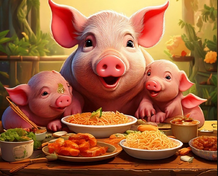 豬媽媽，您今天有吃飽嗎?